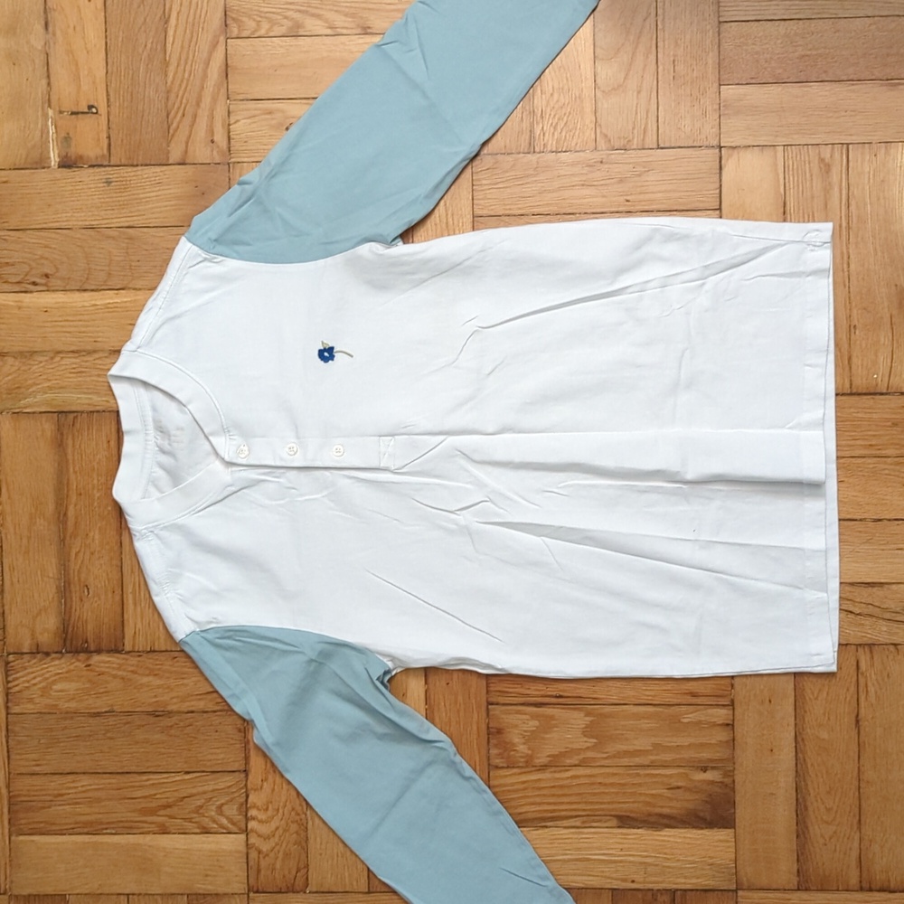 Blue/White long sleeve tee